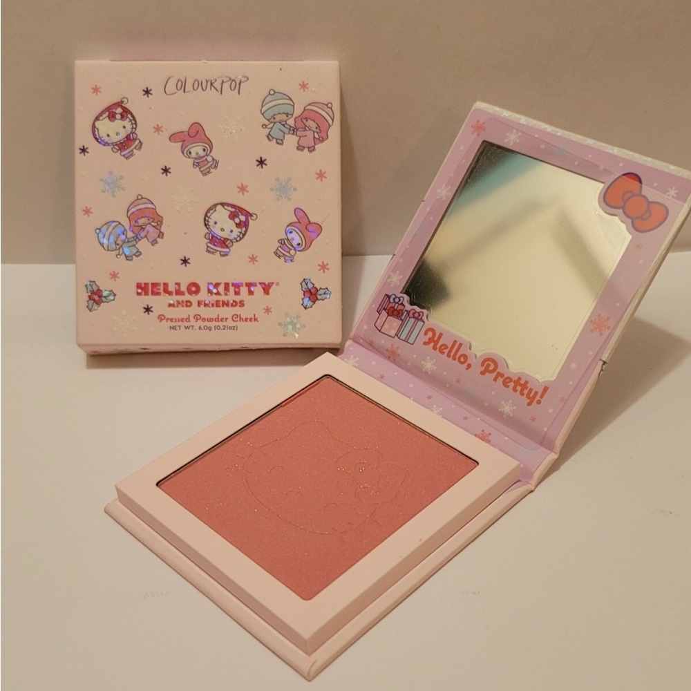 🆕❄️ ‘Bundled Up’ Blush - Hello Kitty x Colourpop - Pressed Powder Cheek - Picture 4 of 4